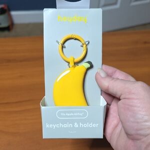 Heyday Yellow Banana Keychain Holder for AirTag